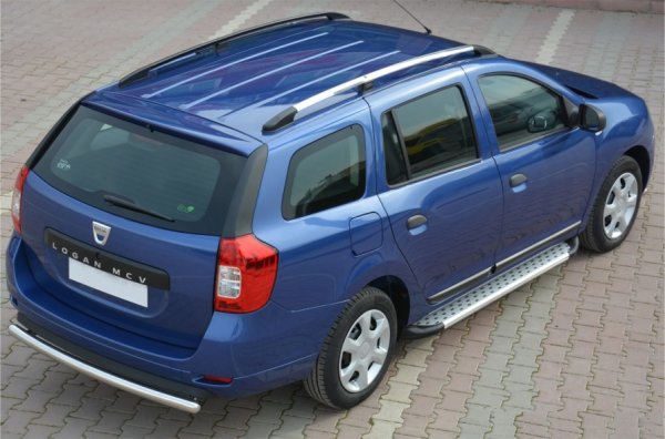 Dachreling passend für Dacia Logan MCV ab Bj. 2013 Aluminium Hochglanzpoliert