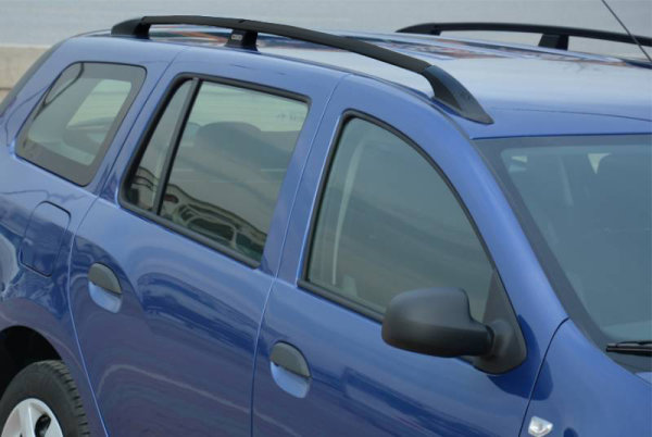 Dachreling passend für Dacia Logan MCV ab Bj. 2013 Aluminium Schwarz