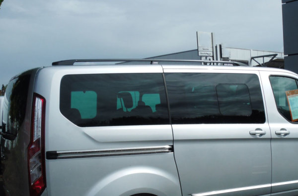 Dachreling passend für Ford Custom Transit Tourneo L1 ab Bj. 2012 Aluminium Schwarz