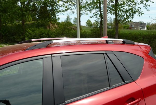 Dachreling passend für Mazda CX-5 ab Bj. 2017 Aluminium in Chrom-Optik mit TÜV und ABE
