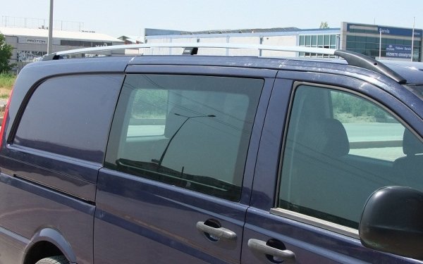 Dachreling passend für Mercedes Vito Viano Kompakt Bj. 2004-2014 Aluminium Hochglanzpoliert