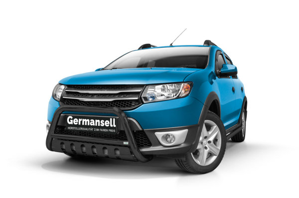 Frontschutzbügel Blech Schwarz passend für Dacia Sandero Stepway Bj. 2012-2016