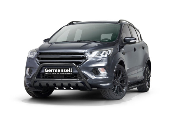 Frontschutzbügel mit Blech in Schwarz passend für Ford Kuga Bj. 2017-2019