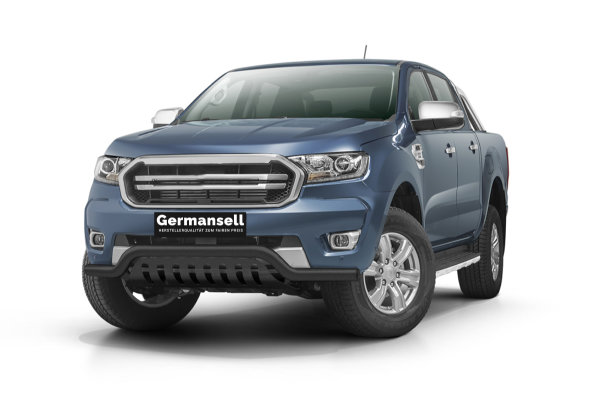 Frontschutzbügel tief mit Blech in Schwarz passend für Ford Ranger Bj. ab 2016