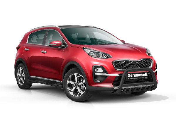 Frontschutzbügel mit Grill in Schwarz passend für Kia Sportage Bj. 2018-2021