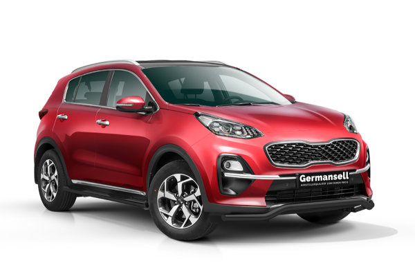 Frontschutzbügel tief in Schwarz passend für Kia Sportage Bj. ab 2015
