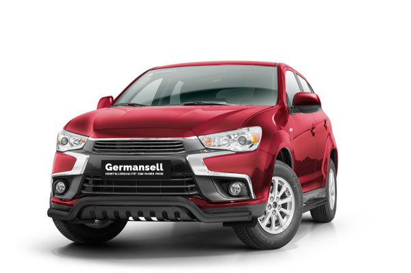 Frontschutzbügel tief mit Blech Schwarz passend für Mitsubishi ASX Bj. 2017-2019