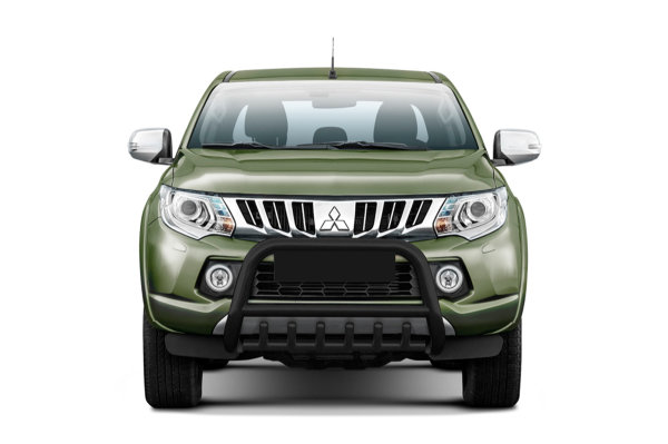 Frontschutzbügel mit Grill in Schwarz passend für Mitsubishi L200 Bj. 2015-2019