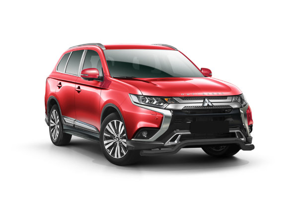 Frontschutzbügel tief in Schwarz passend für Mitsubishi Outlander Bj. ab 2018