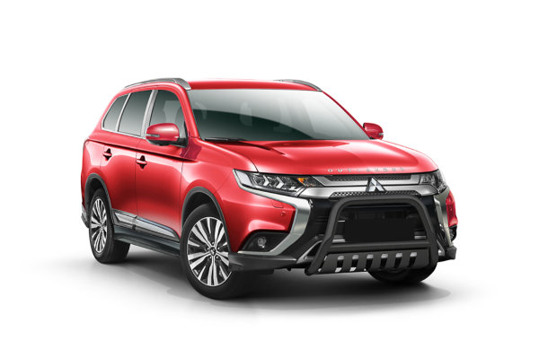 Frontschutzbügel mit Blech Schwarz passend für Mitsubishi Outlander Bj. ab 2018