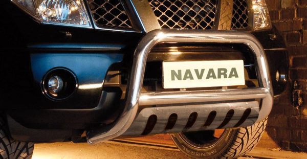 Frontschutzbügel mit Blech passend für Nissan Navara Bj. 2005-2010