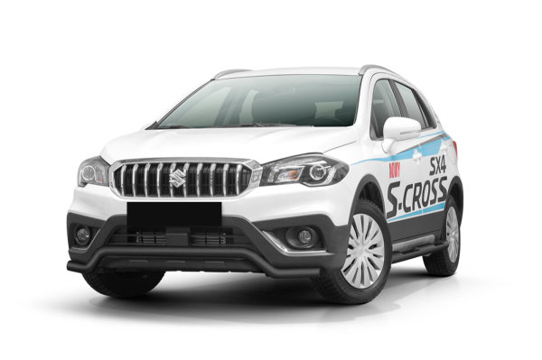 Frontschutzbügel tief in Schwarz passend für Suzuki SX4 S-CROSS Bj. ab 2016