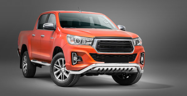 Frontschutzbügel tief mit Blech passend für Toyota Hilux (FACELIFT) Bj. 2018-2021