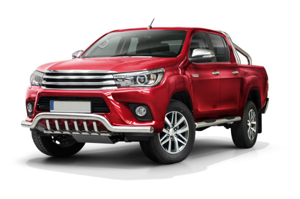 Frontschutzbügel tief mit Grill passend für Toyota Hilux Bj. 2015-2021