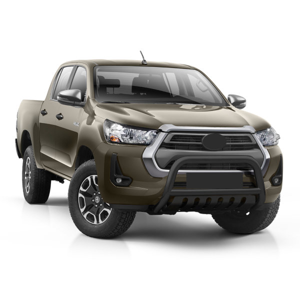 Frontschutzbügel mit Blech in Schwarz passend für Toyota Hilux Bj. ab 2021
