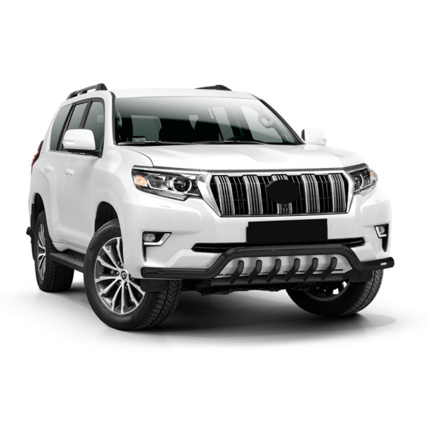 Frontbügel tief mit Grill Schwarz passend für Toyota Land Cruiser 150 ab 2017