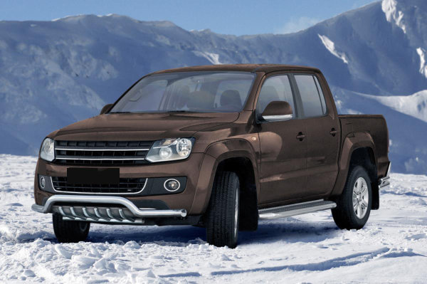 Frontschutzbügel tief mit Grill passend für VW Amarok Bj. 2009-2016