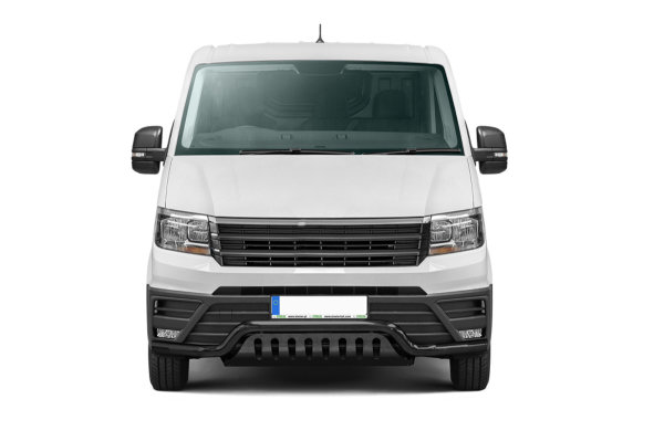 Frontschutzbügel tief mit Blech in Schwarz passend für VW Crafter Bj. ab 2017