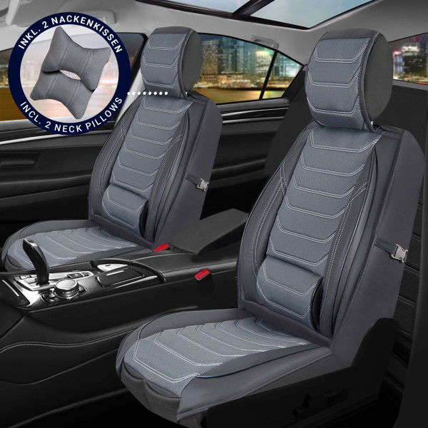 Sitzbezüge passend für Cadillac XTS ab Bj. 2011 in Dunkelgrau Set Dubai