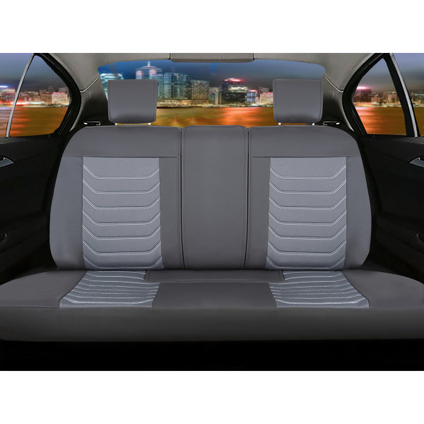 Sitzbezüge passend für Cadillac XTS ab Bj. 2011 in Dunkelgrau Set Dubai