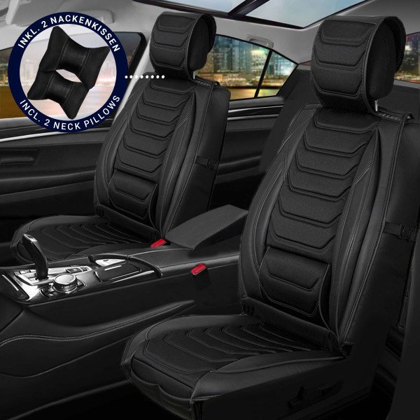Sitzbezüge passend für Citroen C3 Picasso ab 2009-2017 in Schwarz Set Dubai