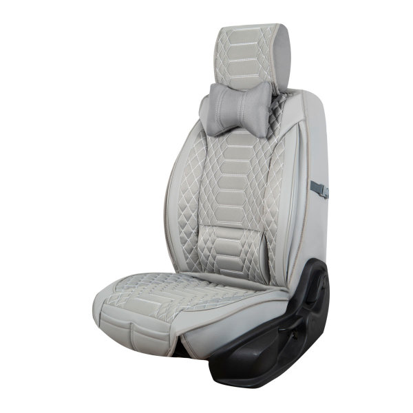 Sitzbezüge passend für Daihatsu Terios ab 2006 in Grau 2er Set Karomix