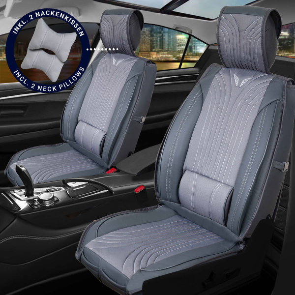 Sitzbezüge passend für Dodge Nitro Set Boston in Dunkelgrau
