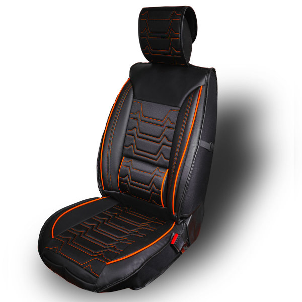 Sitzbezüge passend für Hyundai i30 Set Nashville in Schwarz/Orange