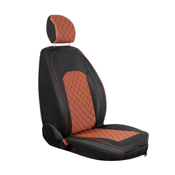 Sitzbezüge passend für Hyundai i30 ab Bj. 2007 in Schwarz/Zimt Set New York