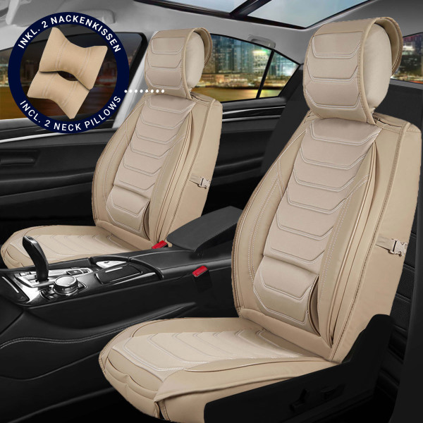 Sitzbezüge passend für Hyundai i30 ab Bj. 2007 in Beige Set Dubai
