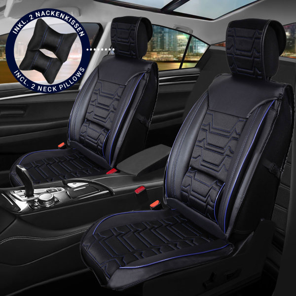Sitzbezüge passend für Lexus UX Set Nashville in Schwarz/Blau
