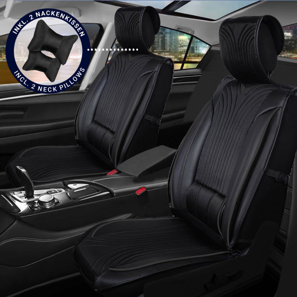 Sitzbezüge passend für Mazda CX-3 Set Boston in Schwarz/Blau