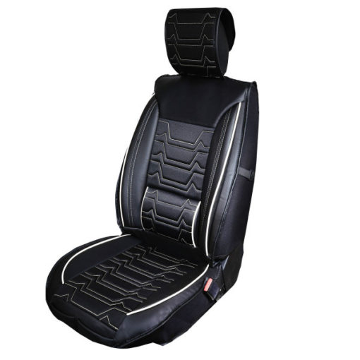 Sitzbezüge passend für Saab 9-5 Set Nashville in Schwarz/Weiß