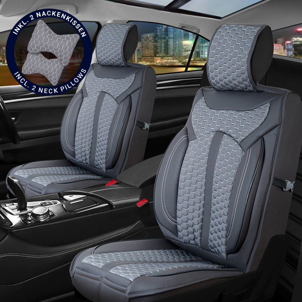 Sitzbezüge passend für Seat Ateca ab 2016 in Dunkelgrau Set Bangkok