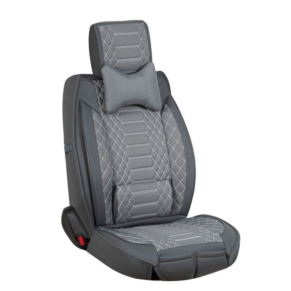 Sitzbezüge passend für Suzuki Vitara ab 2015 in Dunkelgrau 2er Set Karomix