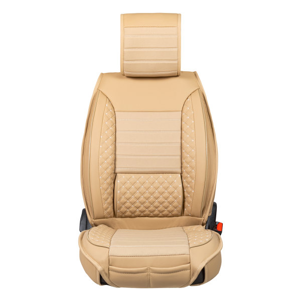 Sitzbezüge passend für VW Amarok ab 2010 in Beige Set Paris