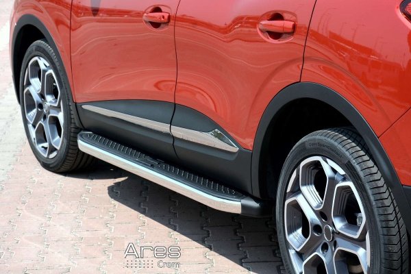 Trittbretter passend für Dacia Duster ab 2018 Ares Chrom mit TÜV