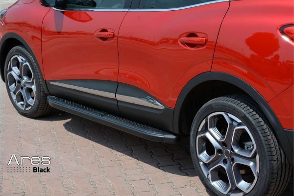 Trittbretter passend für Ford Edge ab 2017 Ares Schwarz mit TÜV