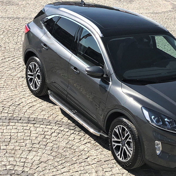 Trittbretter passend für Ford Kuga ab Bj. 2020 Ares Chrom mit TÜV