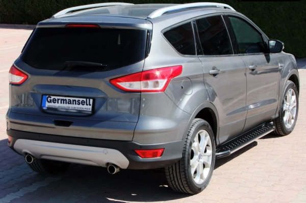 Trittbretter passend für Ford Kuga ab 2013-2016 Olympus Schwarz mit TÜV