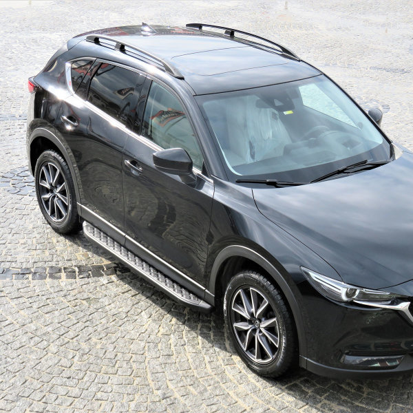 Trittbretter passend für Mazda CX-5 ab Bj. 2017 Hitit Schwarz mit TÜV