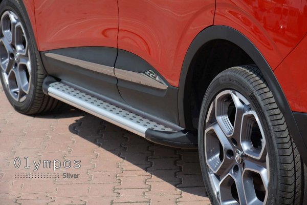 Trittbretter passend für Mercedes-Benz GLA ab 2013 Olympus Chrom mit TÜV