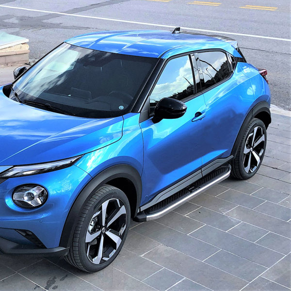 Trittbretter passend für Nissan Juke ab Bj. 2019 Ares Chrom mit TÜV