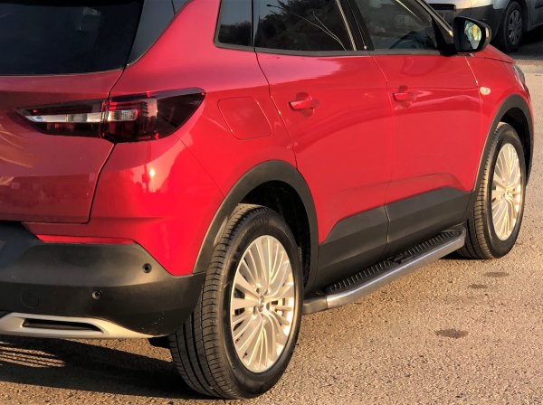 Trittbretter passend für Opel Grandland X ab 2017 Ares Chrom mit TÜV