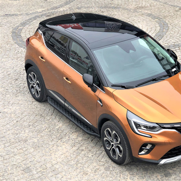 Trittbretter passend für Renault Captur ab Bj. 2019 Hitit Schwarz mit TÜV