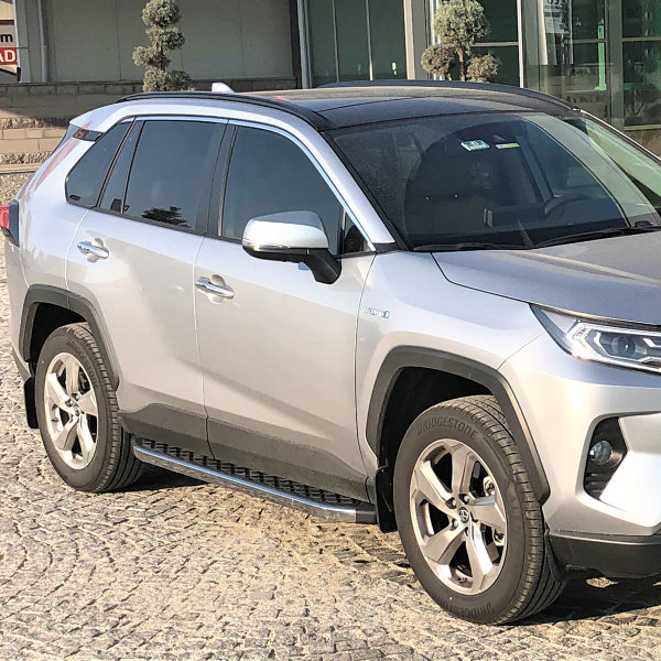 Trittbretter passend für Toyota Rav4 ab Bj. 2018 Hitit Chrom mit TÜV