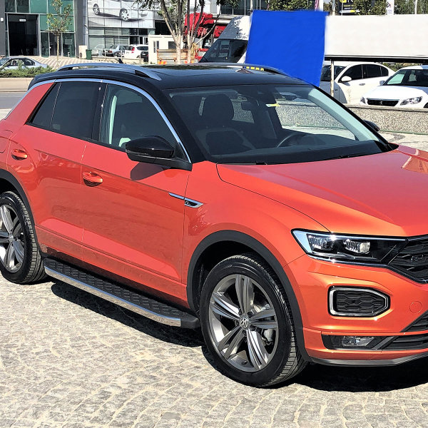 Trittbretter passend für VW T-Roc ab Bj. 2017 Hitit Chrom mit TÜV