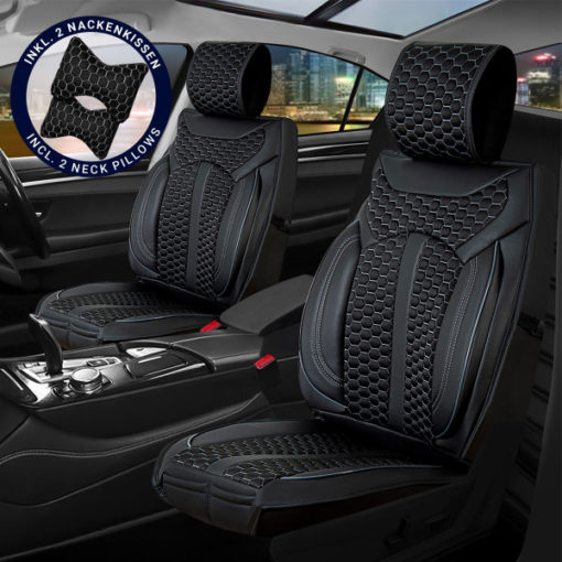 Sitzbezüge passend für Skoda Scala ab Bj. 2019 in Schwarz Set Bangkok